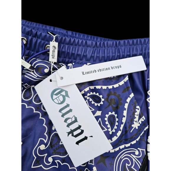 Guapi Pants Mens 32 Purple Bandana Cargo PU Leather LimitedEdition Aaron Wilhelm - Picture 11 of 16